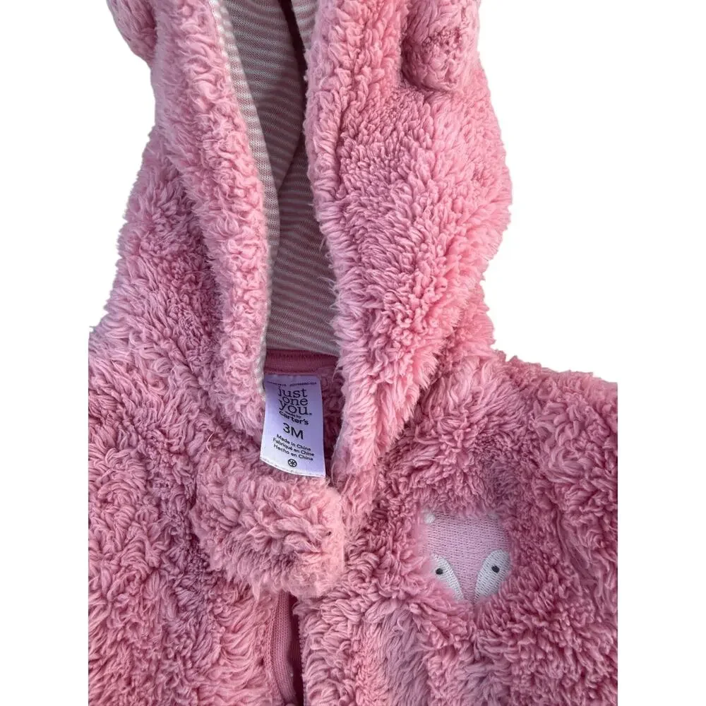 Carter's Baby Bunting Snowsuit - Pink - Size 3 months